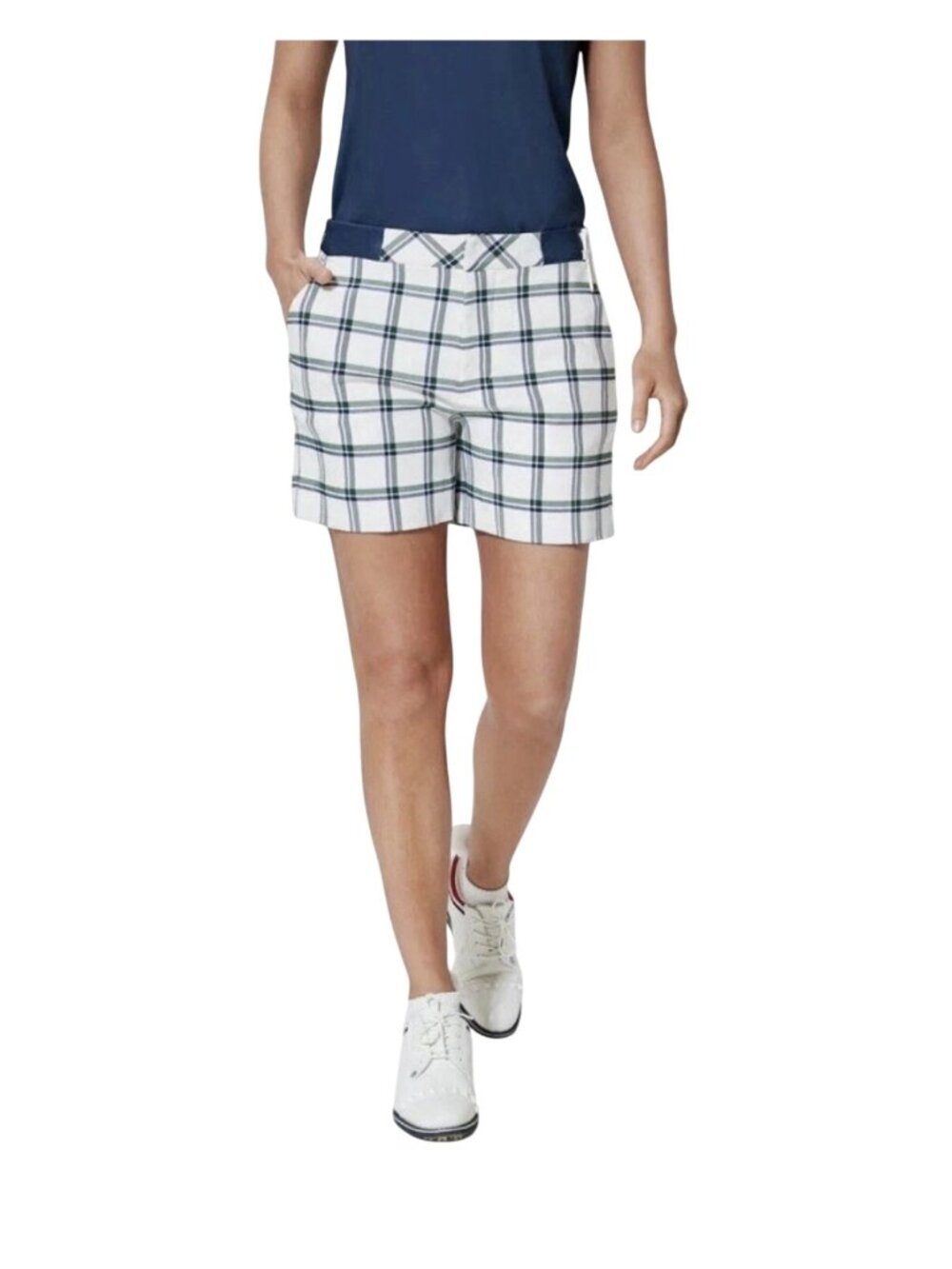 Tuckernuck Golf Shorts Small White Plaid Chino Twill in Medium New Womens